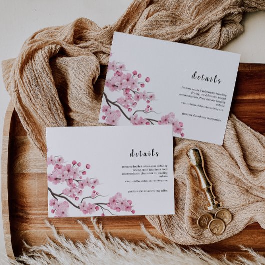 Carte de détails - Fleur de pêcher