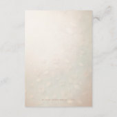 Carte de détails florale rose pêche (Dos)