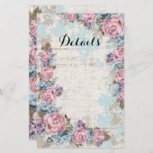 Carte de détails floraux modernes (Devant / Derrière)