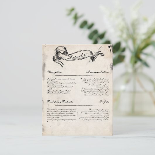 Carte de détails gothiques lunatiques (Debout devant)