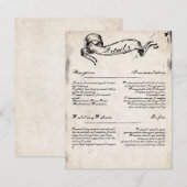 Carte de détails gothiques lunatiques (Devant / Derrière)