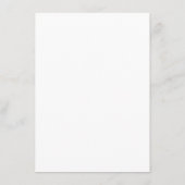 Carte de détails Hydrangea aquarelle pour mariage (Dos)