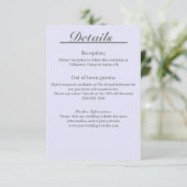 Carte de détails Lavande Timeless Elegance (Debout devant)