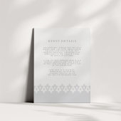 Carte de détails Mariage Arabesque | Perle d'argen