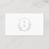 Carte de détails mariage botanique d'élégance simp (Dos)