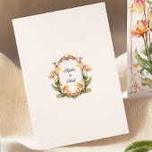 Carte de détails Mariage Floral Jaune et Verdure
