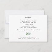 Carte de détails Mariage Hydrangea et Eucalyptus (Devant)