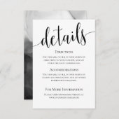 Carte de détails Mariage Modern We Do (Devant / Derrière)