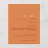 Carte de détails minimaliste de rouille moderne (Devant)