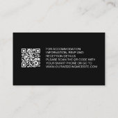 Carte de détails minimaliste du mariage (Dos)