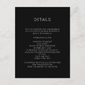 Carte de détails Monogram moderne (Devant)