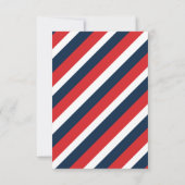 Carte de détails Navy Blue Bar Mitzvah (Dos)