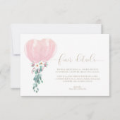 Carte de détails plus précis pour Baby Shower aux  (Devant)