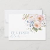 Carte de détails pour Baby Shower Hargrove Blue Fl (Dos)