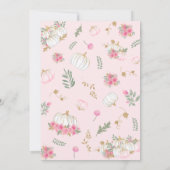 Carte de détails pour Baby Shower sur le thème flo (Dos)