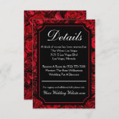 Carte de détails Rose gothique (Devant / Derrière)