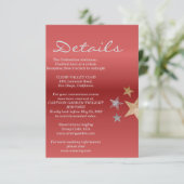 Carte de détails rose or (Debout devant)