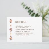 Carte de détails Rustique Western Mariage avec cod (Debout devant)