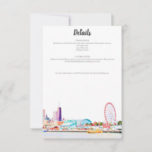 Carte de détails Skyline de Chicago