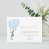 Carte de détails supplémentaires pour Baby Shower  (Debout devant)