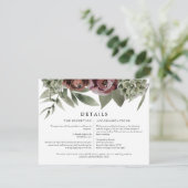 Carte de détails sur le désert succulent de la flo (Debout devant)