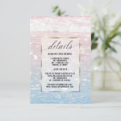 Carte de détails sur les eaux océaniques roses cha (Debout devant)