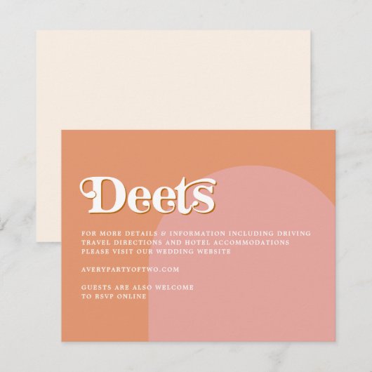 Carte de détails sur les régimes à thème des année (Devant / Derrière)