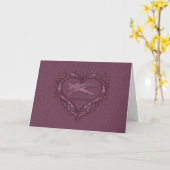 Carte de deuil (Fleur jaune)