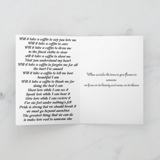 carte de deuil (Intérieur)