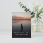 Carte de deuil (Debout devant)