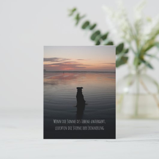 Carte de deuil (Debout devant)