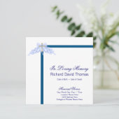 Carte de deuil de la Croix Bleue de la Marine (Debout devant)