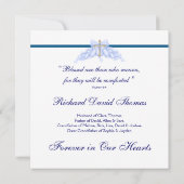 Carte de deuil de la Croix Bleue de la Marine (Dos)