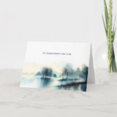 Carte de deuil "En pensées" (Devant)