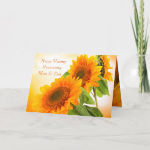 Carte de deux tournesols pour l'anniversaire de ma