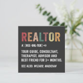 Carte de devis amusante de l'immobilier (Debout devant)