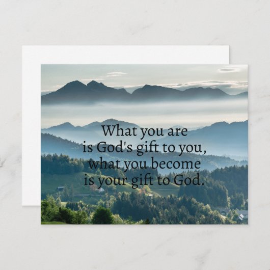 Carte de devis catholique (Devant / Derrière)