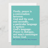 Carte de devis catholique (Devant / Derrière)