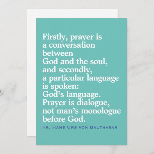 Carte de devis catholique (Devant / Derrière)