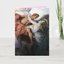 Carte de devis d'ange et d'amour