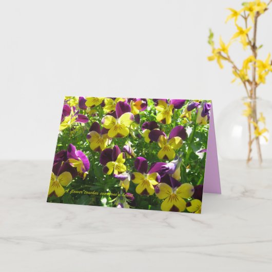 Carte de devis de fleurs (Fleur jaune)