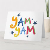 Carte de devis de pays noir Yam Yam (Devant)