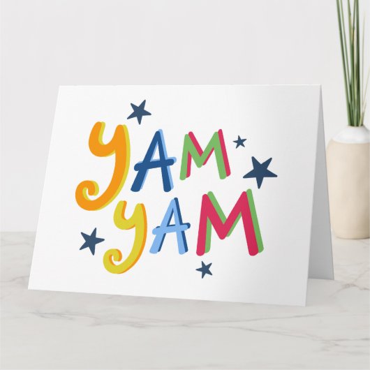 Carte de devis de pays noir Yam Yam (Devant)