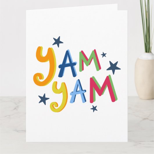 Carte de devis de pays noir Yam Yam (Devant)