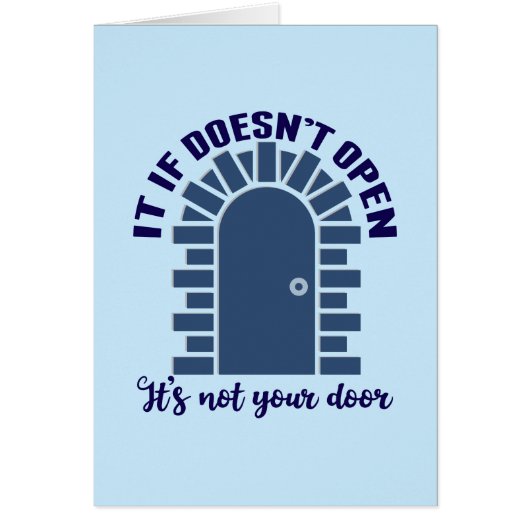 Carte de devis d'encouragement motivationnel (Devant)