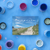 Carte de devis d'une étape à une Randonnée de temp