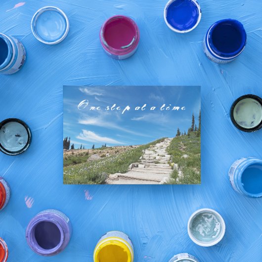 Carte de devis d'une étape à une Randonnée de temp