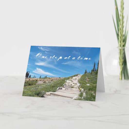 Carte de devis d'une étape à une Randonnée de temp (Devant)