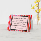 Carte de devis Eleanor Roosevelt (Fleur jaune)