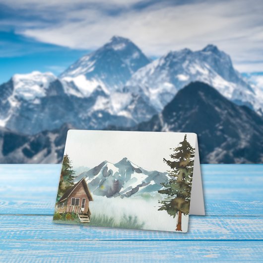 Carte de devis Inspiration Rustic Mountain Cabine